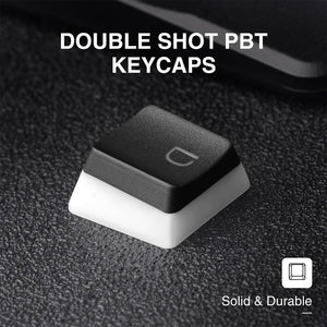 Havit Keycaps Double Shot Backlit PBT Pudding Keycap Set with Puller Compatible with Cherry MX Mechanical Keyboard, Black&amp;White