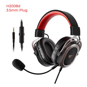 HAVIT H2008d Wired Gaming Headset 7.1 USB Surround Sound Headphones with Detachable Microphone for PC Laptop XBOX PS4 PS5 Phone